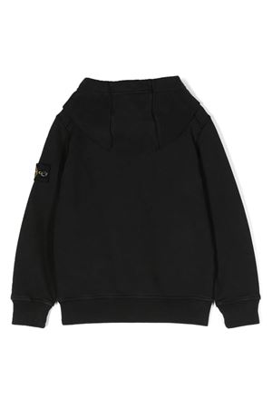 black cotton hoodie STONE ISLAND KIDS | 791661620V0029